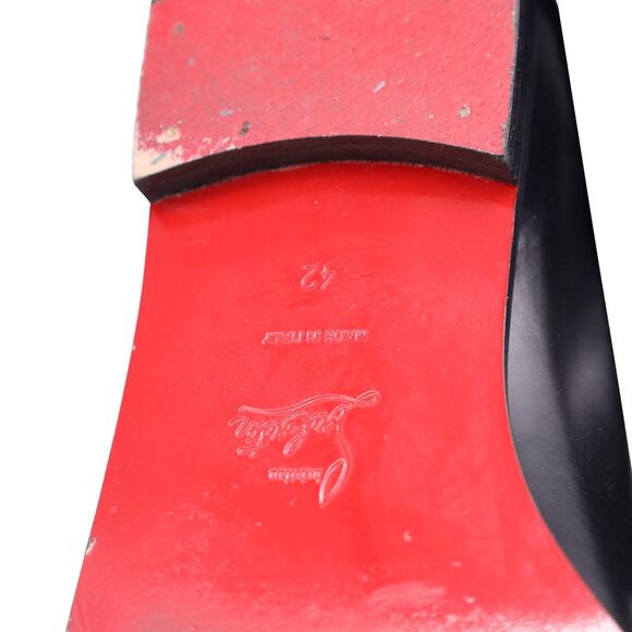 Christian Louboutin Magic Moc Penny Loafers in Black and White Leather - Picture 5 of 10